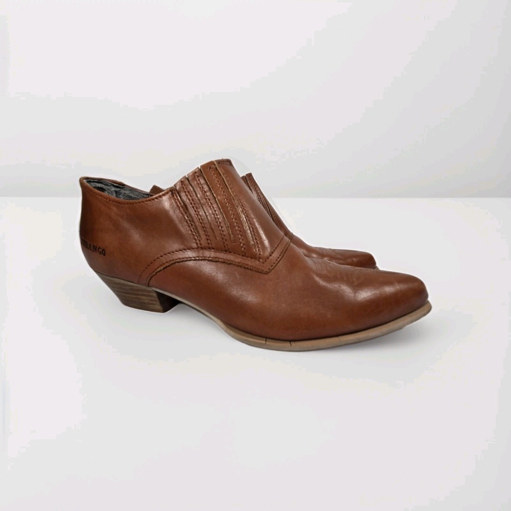 Durango Brown Leather Ankle Booties